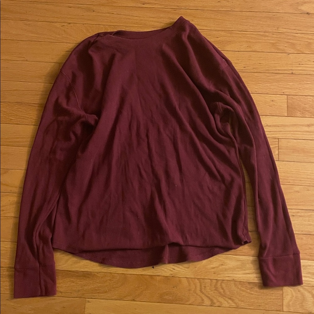 Red long sleeve shirt